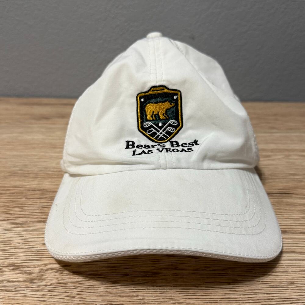 Bear's Best Las Vegas Golf Cap Hat Adult White Adjustable
